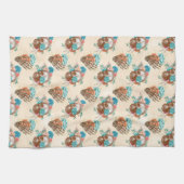 Boho Schedel Serie Design 12 Theedoek (Horizontaal)