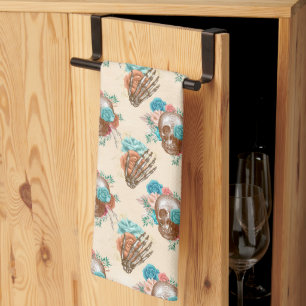 Boho Schedel Serie Design 12 Theedoek