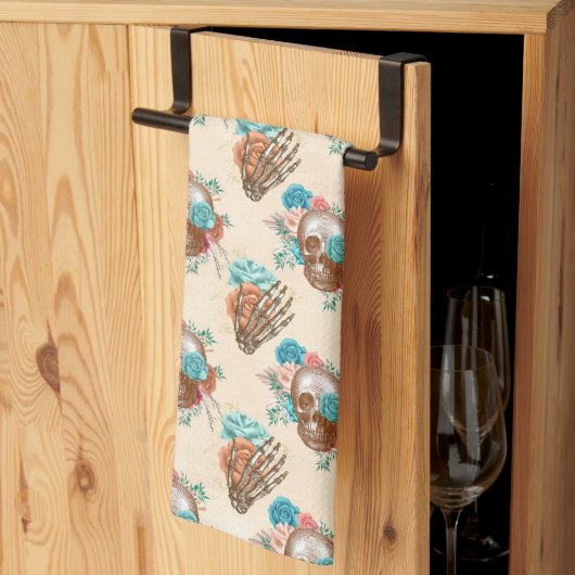 Boho Schedel Serie Design 12 Theedoek (Derde Gevouwen)