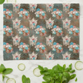 Boho Schedel Serie Design 13 Theedoek (Gevouwen)