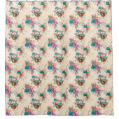 Boho Schedel Serie Design 3  Douchegordijn (Voorkant)
