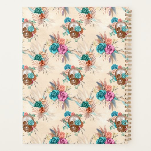 Boho Schedel Serie Design 3 Planner (Achterkant)