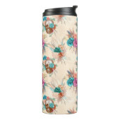 Boho Schedel Serie Design 3 Thermosbeker (Gedraaid links)