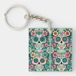 Boho Schedelsuikers Sleutelhanger