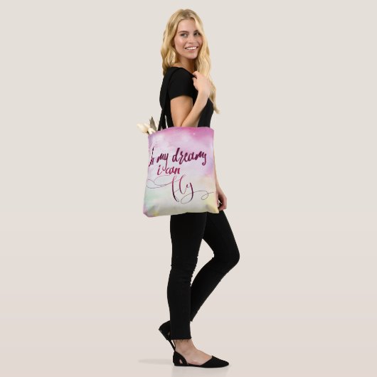 Boho schilderde Waterverf in mijn dromen die ik ka Tote Bag (Op model)
