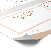 Boho school nieuwsbrief bewerkbare sjabloon poster (Hoek)