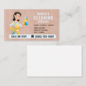 Boho Schoonmaakdienst Bedrijfskaart Visitekaartje (Voorkant / Achterkant)