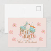 Boho Scooter Going Plaatsen Briefkaart (Voorkant / Achterkant)