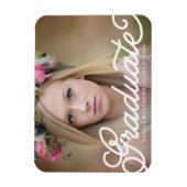 Boho Script Afstuderen Magnet Magneet (Verticaal)