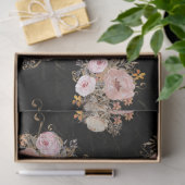 BOHO Script Ephemera Floral Waterverf Ontkoppeling Tissuepapier (Geschenk)