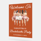Boho Script Herfst vrijgezellenfeest welkom Acryl Bord (Hoek)