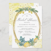 Boho Script Lemon Citrus Zomer Vrijgezellenfeest Kaart (Voorkant / Achterkant)