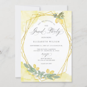 Boho Script Lemon Zomer Foto Afstuderen Kaart