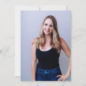 Boho Script Lemon Zomer Foto Afstuderen Kaart (Achterkant)