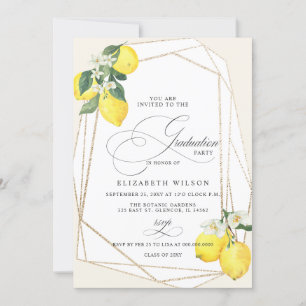 Boho Script Lemon Zomer Foto Afstuderen Kaart