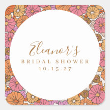 Boho Script Oker Roze Bloemstuk Bruiloft Feest Cus