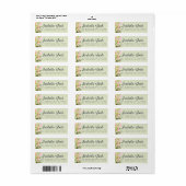 Boho Script Roze Bloemige Trouw Retouradres Etiket (Full Sheet)