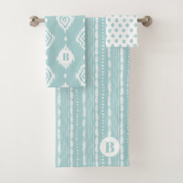 BOHO Seafoam Green Mix-and-Match Bad Handdoek