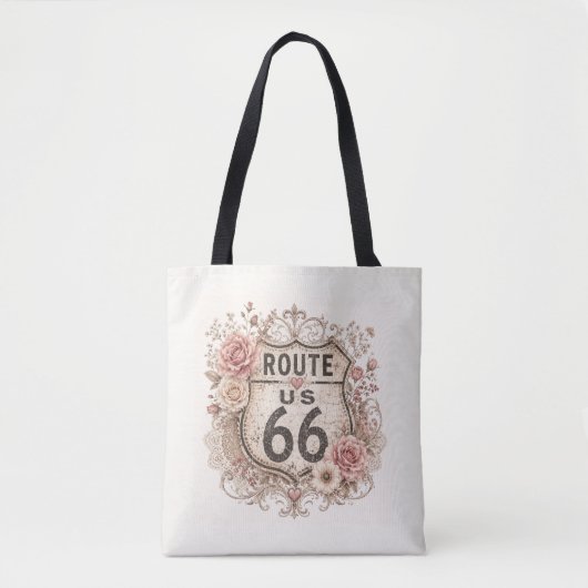 Boho Shabby Chic Moederweg Reistas Tote Bag (Voorkant)