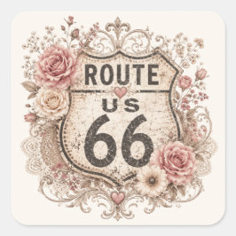 Boho Shabby Chic Mother Road Sticker