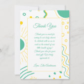 Boho Shape Baby shower Bedankkaart (Voorkant)