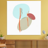 Boho Shapes Canvas Afdruk (Insitu (Woonkamer))