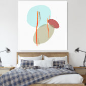 Boho Shapes Canvas Afdruk (Insitu (Slaapkamer))