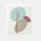 Boho Shapes Fleece Deken (Voorkant)