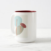 Boho Shapes Tweekleurige Koffiemok (Voorkant links)