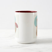 Boho Shapes Tweekleurige Koffiemok (Center)