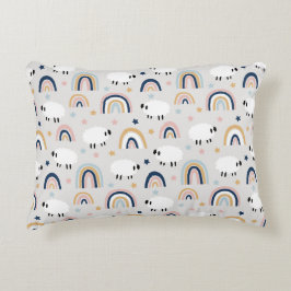 Boho Sheep Rainbow Print Accent Kussen