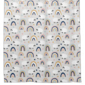 Boho Sheep Rainbow Print Douchegordijn (Voorkant)