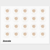 Boho Shell Baby shower Dank u voor Sticker (Vel)