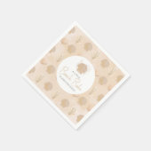 Boho Shell Beige Ocean Baby shower Servet (Hoek)