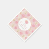 Boho Shell Roze Oceaan Baby shower Servet (Hoek)