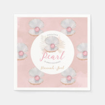 Boho Shell Roze Parel Oceaan Baby shower