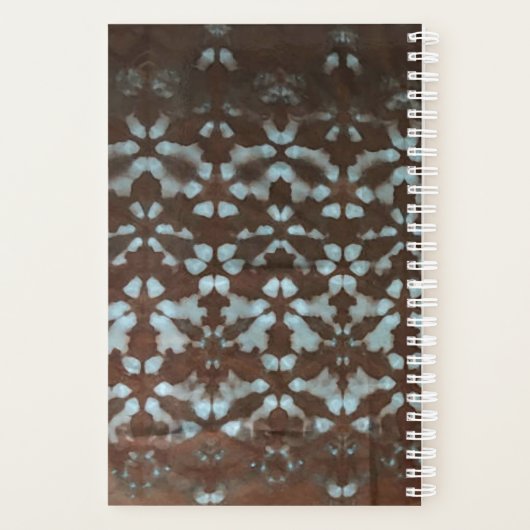 Boho Shibori Pattern Day Planner (Achterkant)