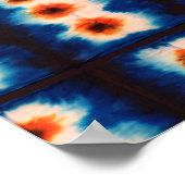 Boho Shibori Tie Dye Poster (Hoek)