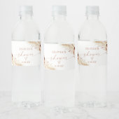 Boho Shower Water Fles Etiket | Pampas Grass (Flessen)