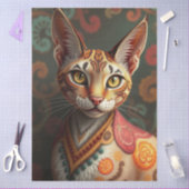 Boho Siamese Fantasie Kat Vloeipapier Tissuepapier (Craft)
