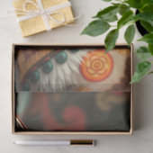 Boho Siamese Fantasy Cat Tissuepapier (Geschenk)