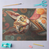 Boho Siamese Fantasy Cat Tissuepapier (Craft)