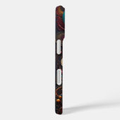 Boho Sieraad Metaalachtige Teal Oranje Leren iPhon Case-Mate iPhone Case (Achterkant / Rechts)
