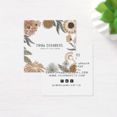 Boho Sieraden Designer Floral Square Display Kaart (Bureau)