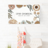 Boho Sieraden Ontwerper Bloemig Spandoek (Insitu)