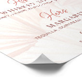 Boho Signature Cocktails Zijn Drinken bruiloft Poster (Hoek)