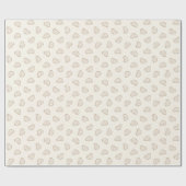 Boho Simple Cars Vehicle Modern Boy Neutral Beige Cadeaupapier (Vlak)