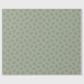 Boho Simple Cars Vehicle Modern Boy Sage Green Cadeaupapier (Vlak)