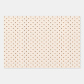 Boho Simple Modern Brown Sage Neutral Polka Dot Inpakpapier Vel (Voorkant 3)