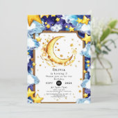 Boho Simple Moon Verjaardag Kaart (Staand voorkant)